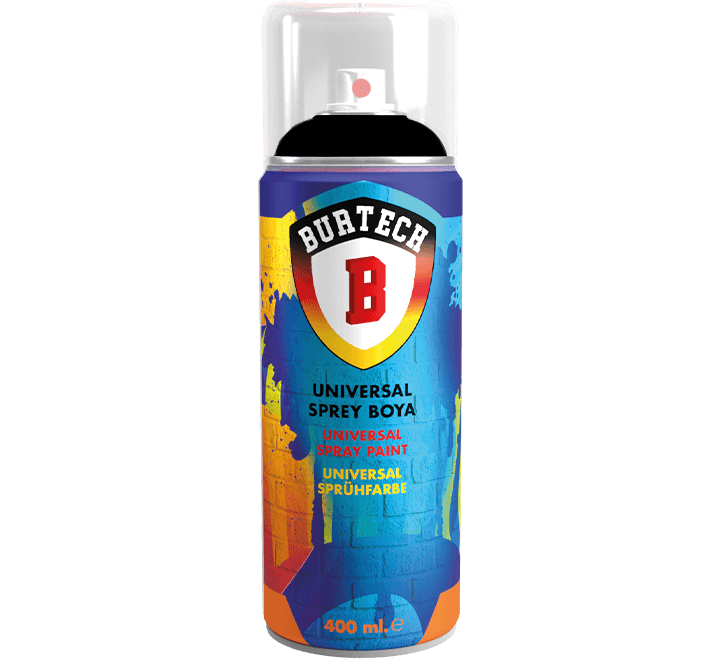 Burtech Universal Parlak Siyah Sprey Boya