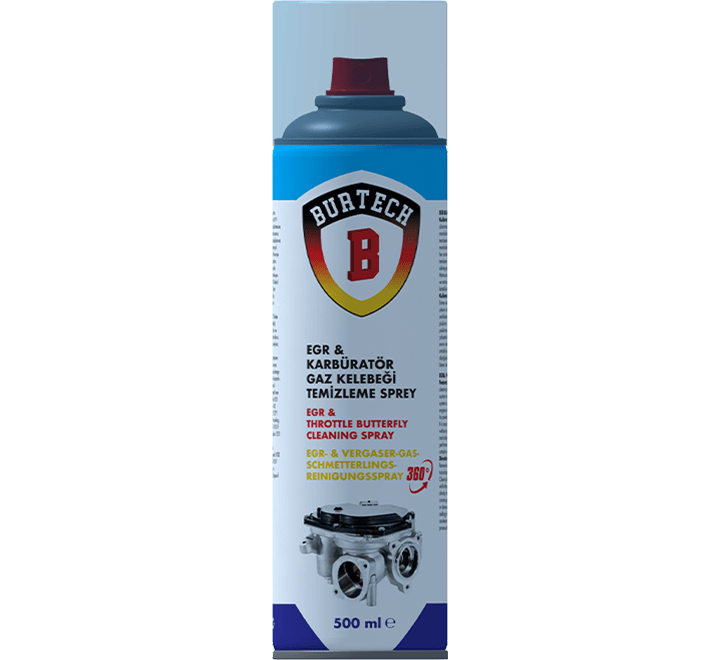Burtech EGR & Karbiratör Gaz Kelebeği Temizleme 500 ML