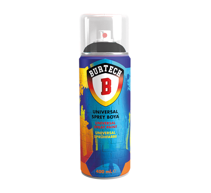 Burtech Universal Yarı Mat Siyah Sprey Boya