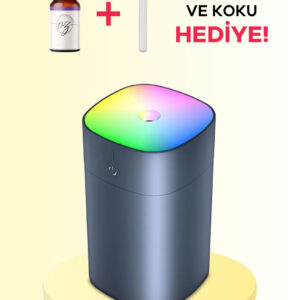NACG H2O Humidifier 400 ml Beyaz Ulrasonik Hava Nemlendirici Buhar Makinesi ve Aroma Difüzörü - Koku+Yedek Filtre Hediyeli