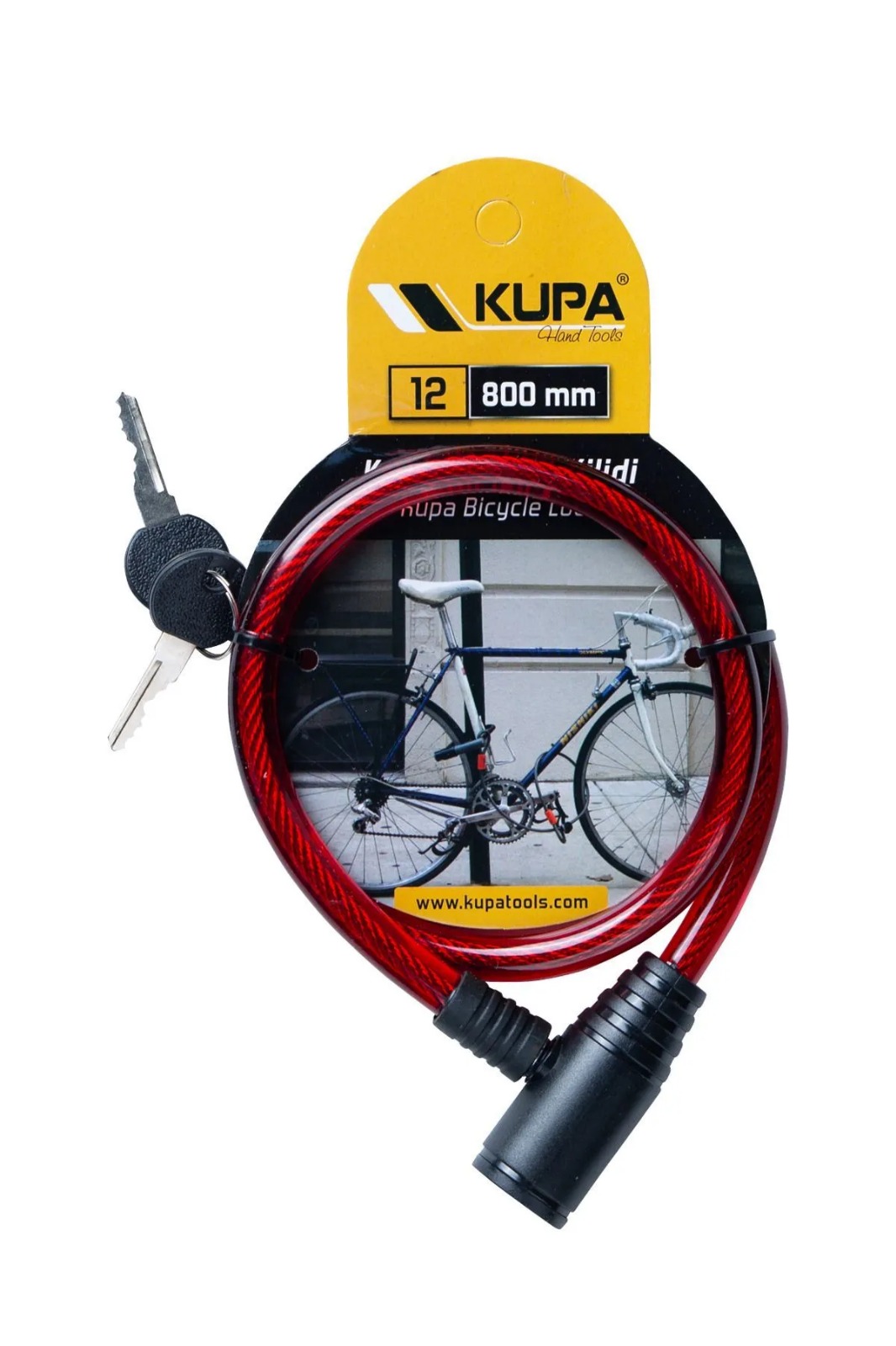 KUPA BİSİKLET KİLİDİ 12X800