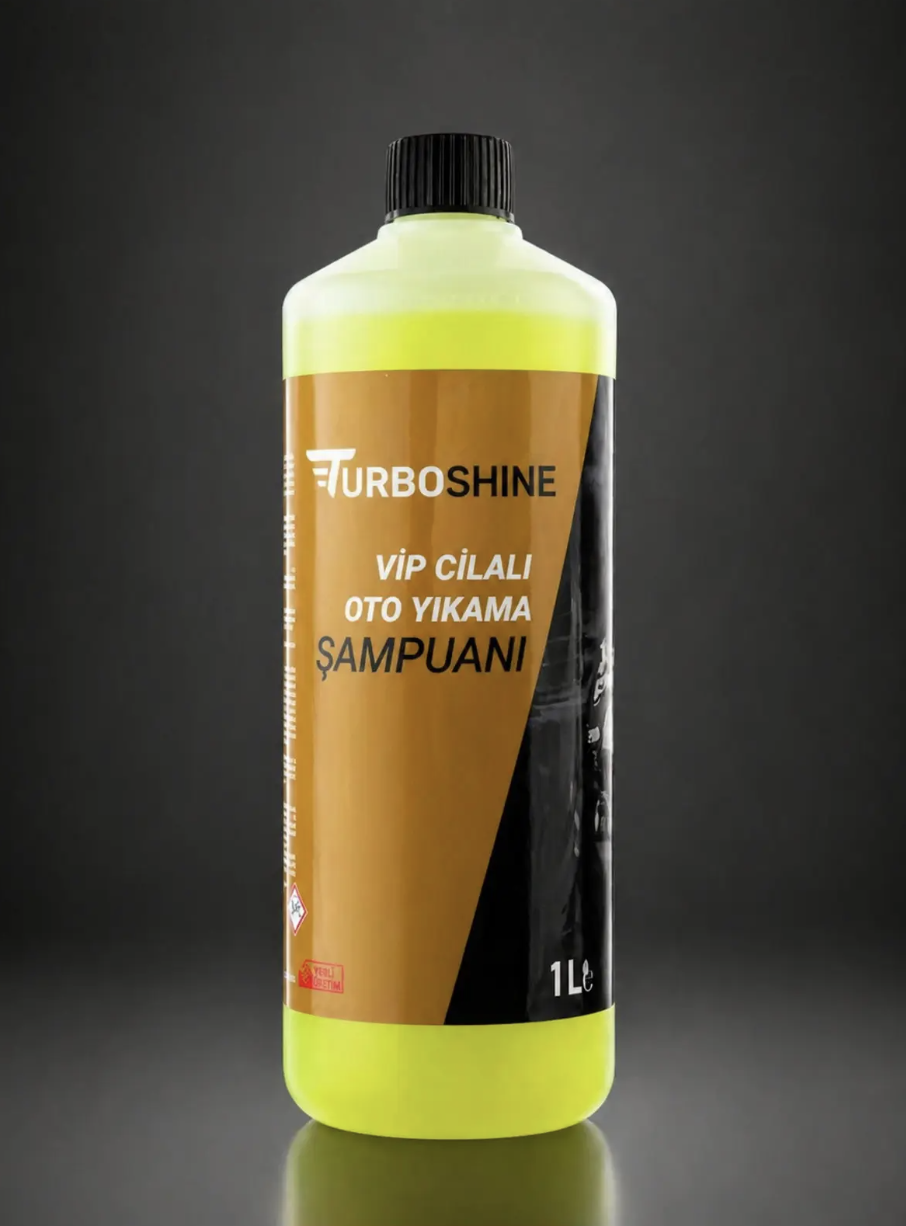Turbo Shine VIP Cilalı Oto Yıkama Şampuanı 1 Litre