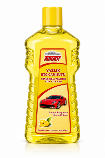 Autokit Yazlık Cam Suyu Limon Aromalı 1 Litre