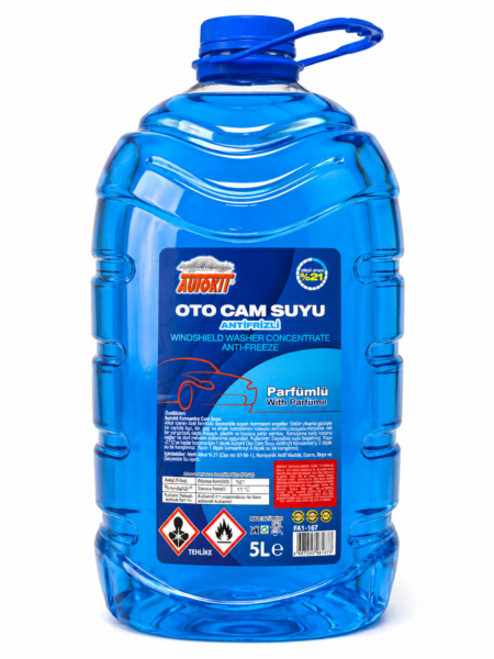 Autokit Antifrizli Oto Cam Suyu Konsantre %21 Alkollü 5 Litre